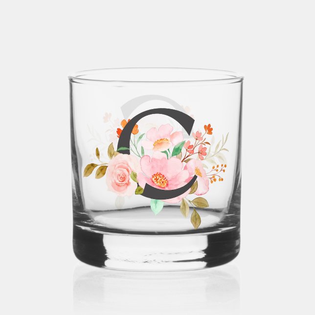 Buchstabe C Whiskyglas (Vorderseite)