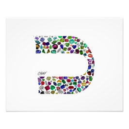 Buchstabe 'CHAF' Fotodruck