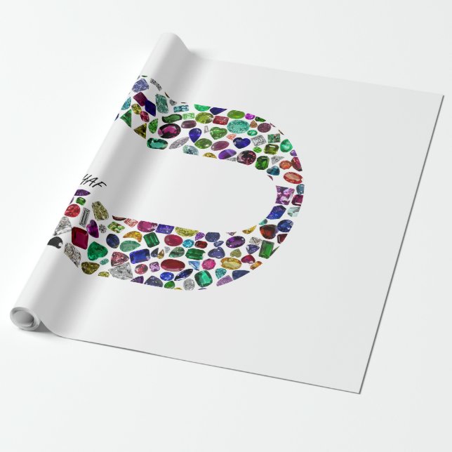 Buchstabe 'CHAF' Geschenkpapier (Ungerollt)