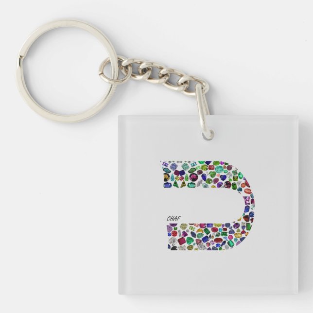 Buchstabe 'CHAF' Schlüsselanhänger (Vorderseite)