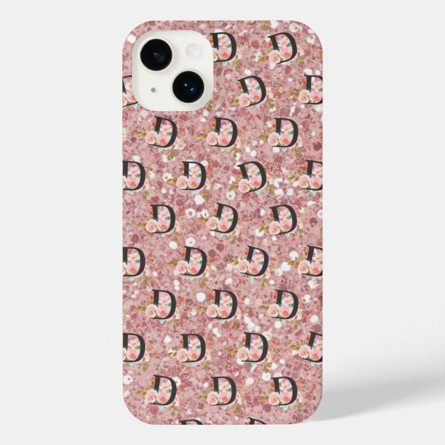 Buchstabe D iPhone Hülle (Rückseite)