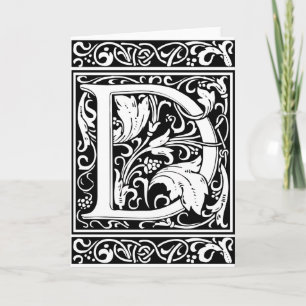Buchstabe D Mittelalterliche Monogramm-Kunst Art N