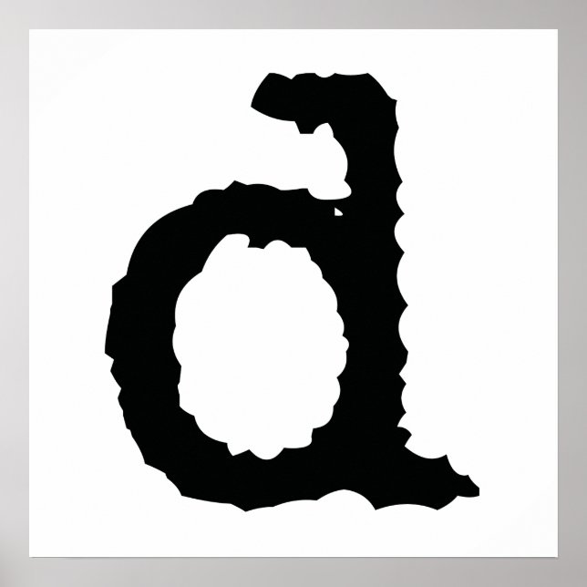 Buchstabe D Poster (Vorne)