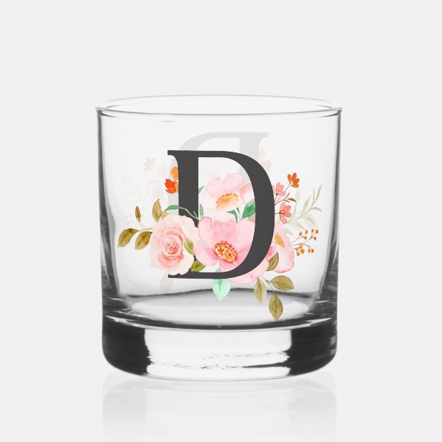 Buchstabe D Whiskyglas (Vorderseite)