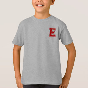 Buchstabe E - Anfangsname Alphabet Monogramm T-Shirt