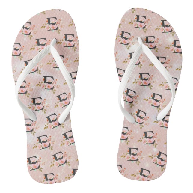 Buchstabe E Flip Flops (Fußbett)