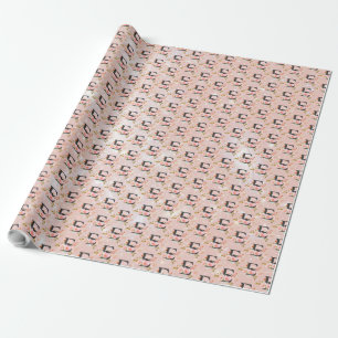 Buchstabe E Geschenkpapier