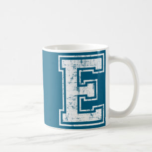Buchstabe E Großbuchstabe Alphabet Anfangsdesign Kaffeetasse
