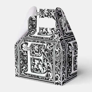 Buchstabe E Mittelalterliche Monogramm-Kunst Art N Geschenkschachtel