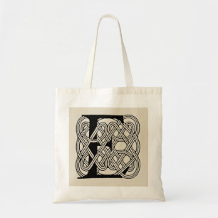 Buchstabe E Monogramm Vintage-Keltischer Knoten Dr Tragetasche