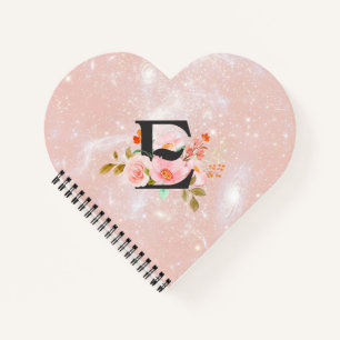 Buchstabe E Notizbuch