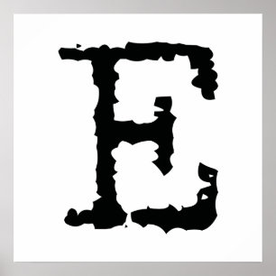 Buchstabe E Poster