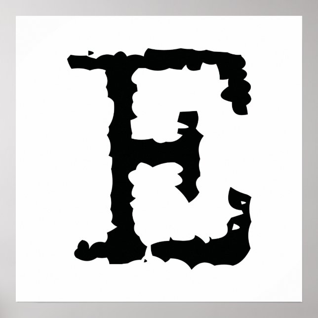 Buchstabe E Poster (Vorne)