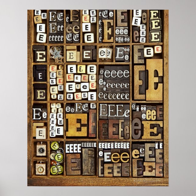 Buchstabe E Poster (Vorne)