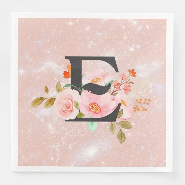 Buchstabe E Serviette (Vorderseite)