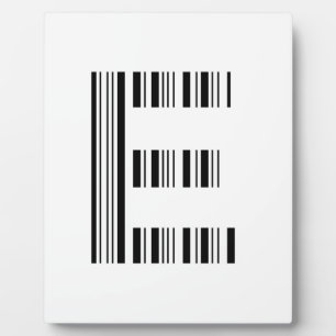 BUCHSTABE E STRICHCODE Erster Anfangsbuchstabe-Str Fotoplatte