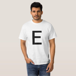 Buchstabe E T-Shirt