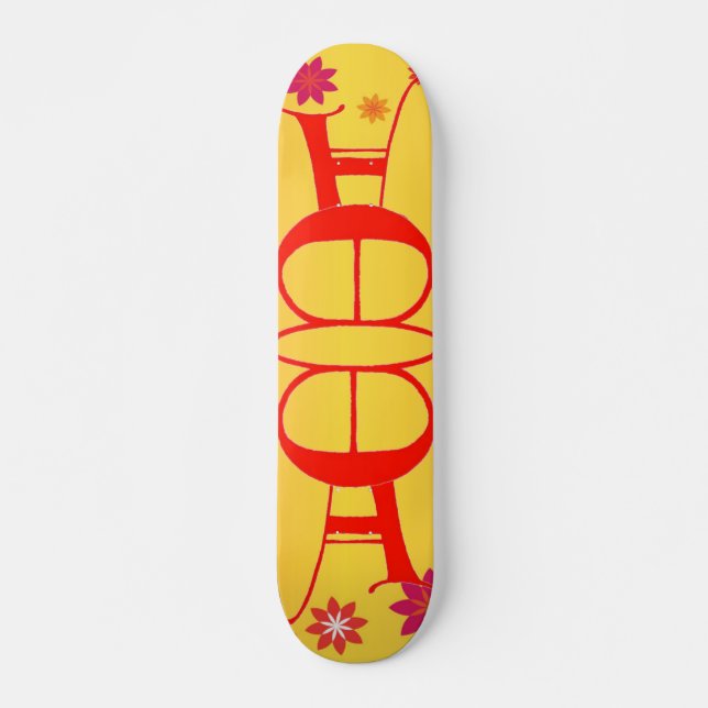 Buchstabe E und ein Skateboard (Vorne)