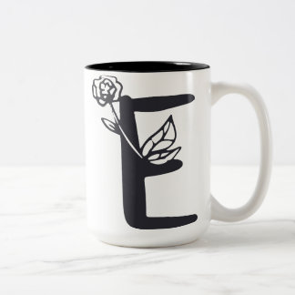 Buchstabe E Zweifarbige Tasse