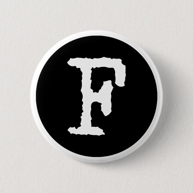 Buchstabe F Button (Vorderseite)