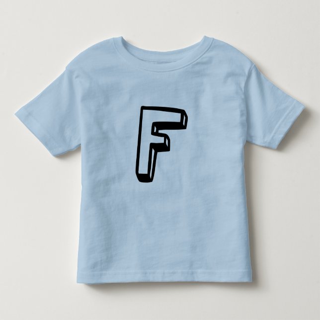 Buchstabe F Kleinkind T-shirt (Vorderseite)