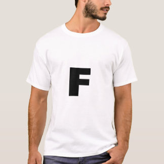 Buchstabe F T-Shirt