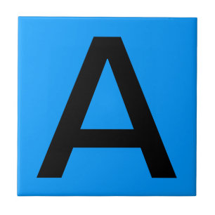 Buchstabe-Fliese - blauer Hintergrund Fliese
