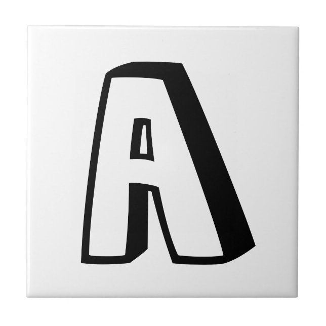 Buchstabe-Fliesen flippiges 3D Fliese (Vorderseite)