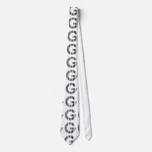 Buchstabe G Barcodes erstes Anfangsbuchstaben-Barc Krawatte
