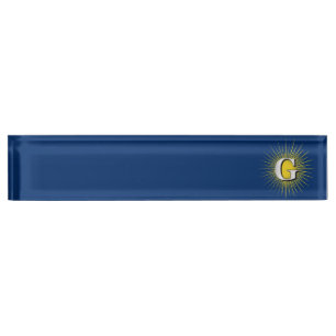 Buchstabe G - Mauritisches Symbol Namensplakette