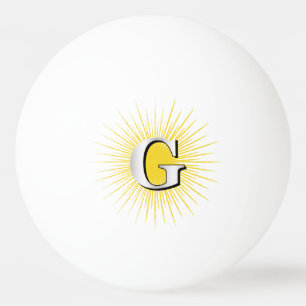 Buchstabe G - Mauritisches Symbol Tischtennisball