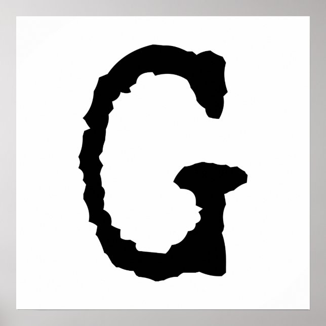 Buchstabe G Poster (Vorne)