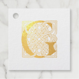 Buchstabe G Vintage-Keltischer Knoten-Monogramm Geschenkanhänger