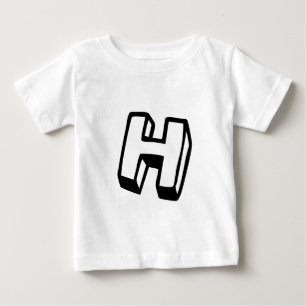 Buchstabe H Baby T-shirt