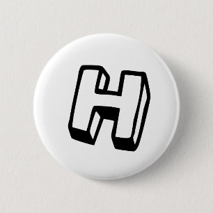 Buchstabe H Button