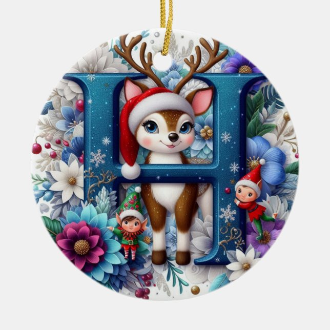 Buchstabe h keramik ornament (Vorne)