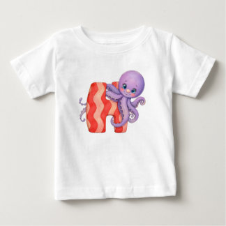 Buchstabe H - kleiner Oktopus - Kategorie Pirat Baby T-shirt