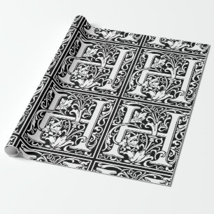 Buchstabe H Mittelalterliche Monogramm-Kunst Art N Geschenkpapier