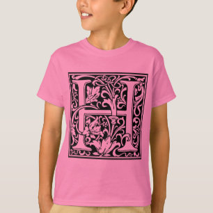 Buchstabe H Mittelalterliche Monogramm-Kunst Art N T-Shirt
