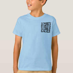 Buchstabe H Mittelalterliche Monogramm-Kunst Art N T-Shirt