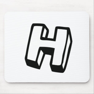 Buchstabe H Mousepad