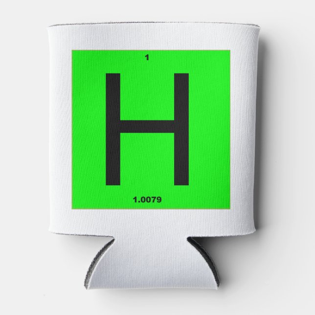 Buchstabe H Periodensystem der Elemente Dosenkühler (Vorderseite)