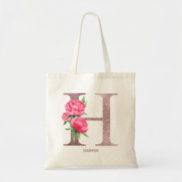 Buchstabe H Personalisierter Name Monogramm Brautp Tragetasche