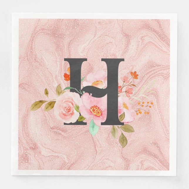 Buchstabe H Serviette (Vorderseite)