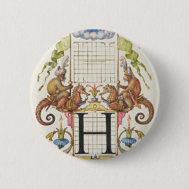 Buchstabe H von Mira Calligraphiae Monumenta Button