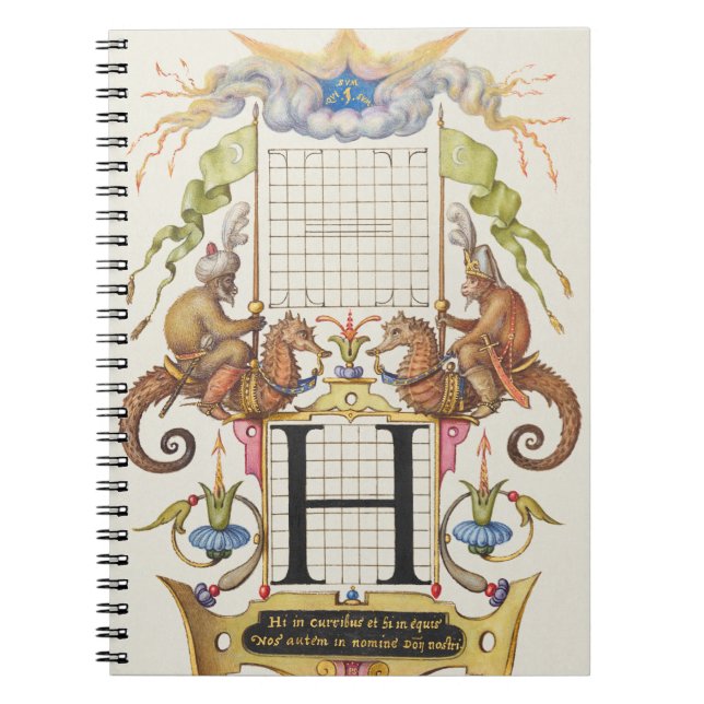 Buchstabe H von Mira Calligraphiae Monumenta Notizblock (Vorderseite)