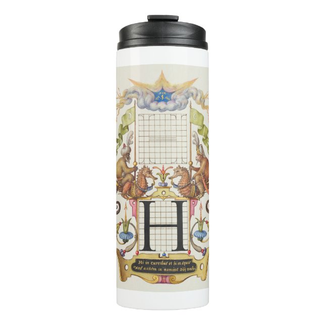 Buchstabe H von Mira Calligraphiae Monumenta Thermosbecher (Vorderseite)