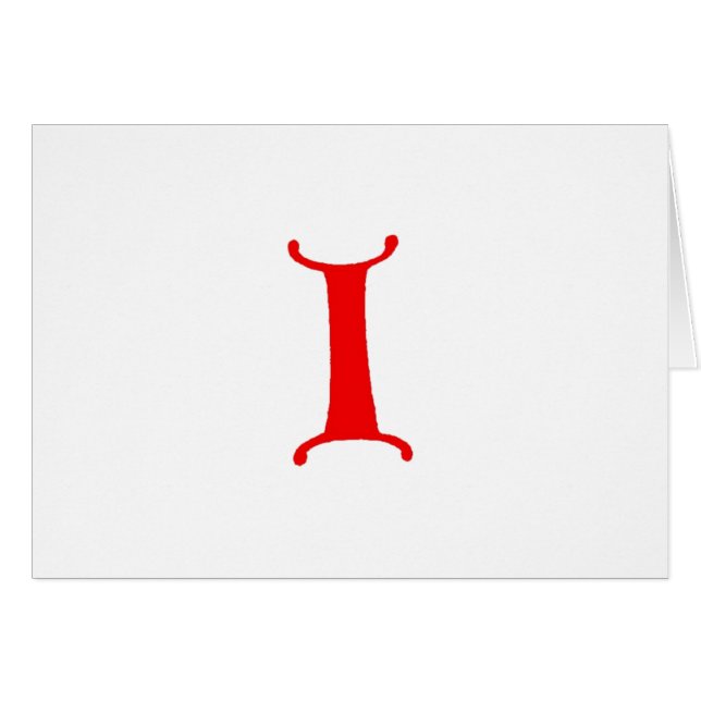 Buchstabe I (Vorderseite (Horizontal))