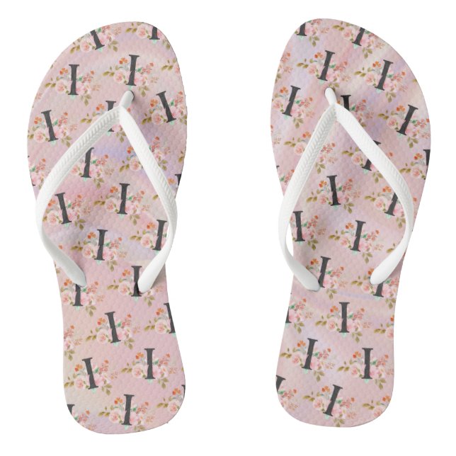 Buchstabe I Flip Flops (Fußbett)