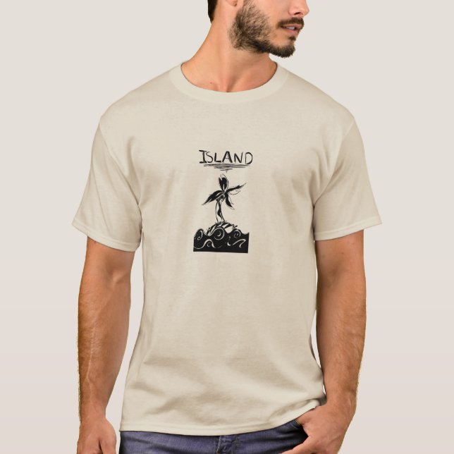 Buchstabe I Für Insel T-Shirt (Vorderseite)